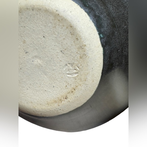 Vintage Japanese Modern Ikebana Stoneware Gray Signed Small Quality Vase EUC - Picture 12 of 12